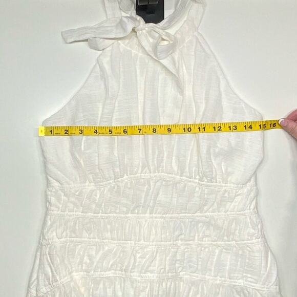 NWT | Jonathan Simkhai | BEA GAUZE MINI DRESS | White | Size 6 - Picture 8 of 15
